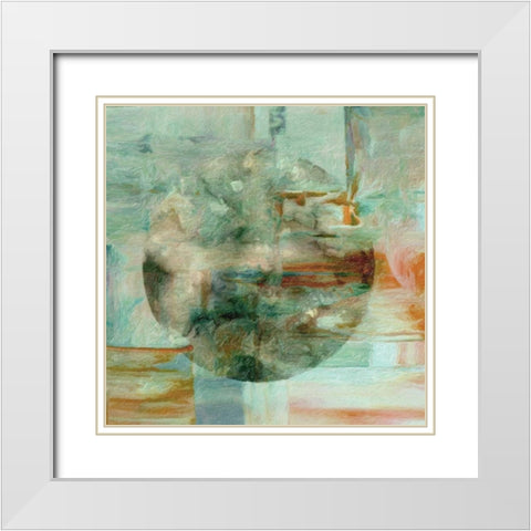 Linear Light II White Modern Wood Framed Art Print with Double Matting by Greene, Taylor