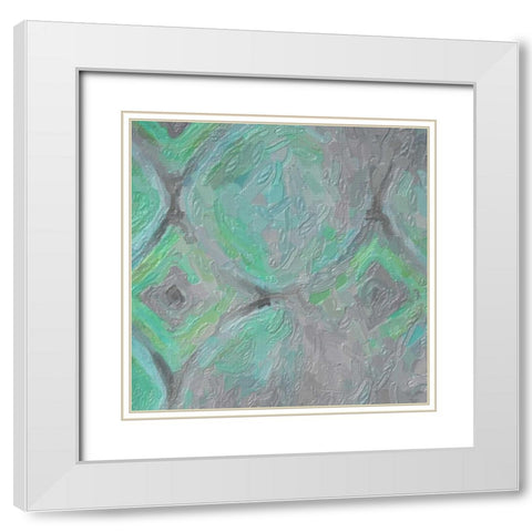 Bella I White Modern Wood Framed Art Print with Double Matting by Greene, Taylor