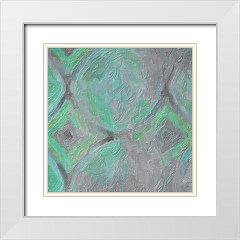 Bella I White Modern Wood Framed Art Print with Double Matting by Greene, Taylor