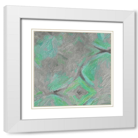 Bella II White Modern Wood Framed Art Print with Double Matting by Greene, Taylor