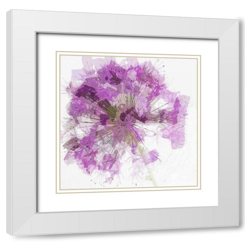 Modern Lilac I White Modern Wood Framed Art Print with Double Matting by Greene, Taylor