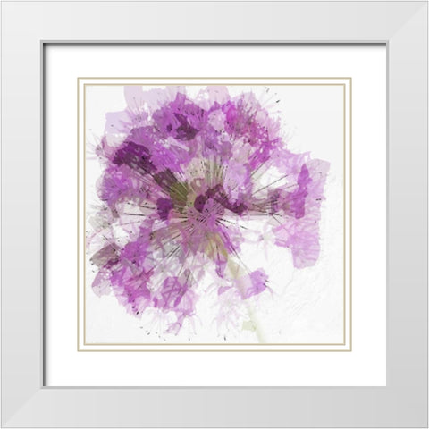 Modern Lilac I White Modern Wood Framed Art Print with Double Matting by Greene, Taylor