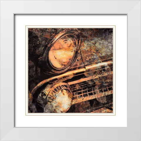Rusted Car 3 White Modern Wood Framed Art Print with Double Matting by Greene, Taylor