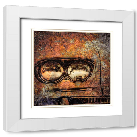 Rusted Car 4 White Modern Wood Framed Art Print with Double Matting by Greene, Taylor