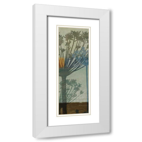 SUMMER BREEZE D White Modern Wood Framed Art Print with Double Matting by Greene, Taylor