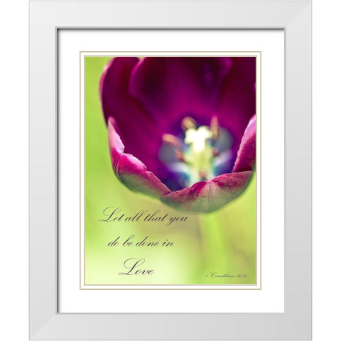 Queen of The Night White Modern Wood Framed Art Print with Double Matting by Telik, Tracey