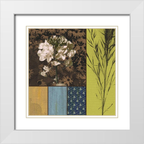 Morning Dew White Modern Wood Framed Art Print with Double Matting by Pazan, Tony