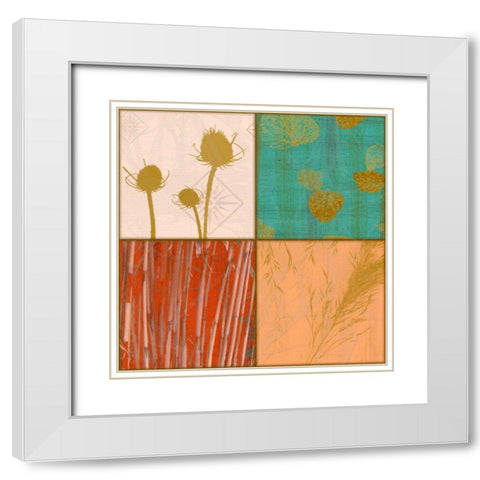 Vivid Patch White Modern Wood Framed Art Print with Double Matting by Pazan, Tony