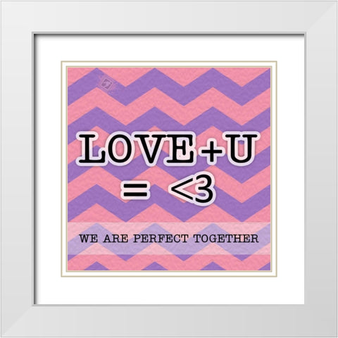 Perfect Together White Modern Wood Framed Art Print with Double Matting by Pazan, Tony