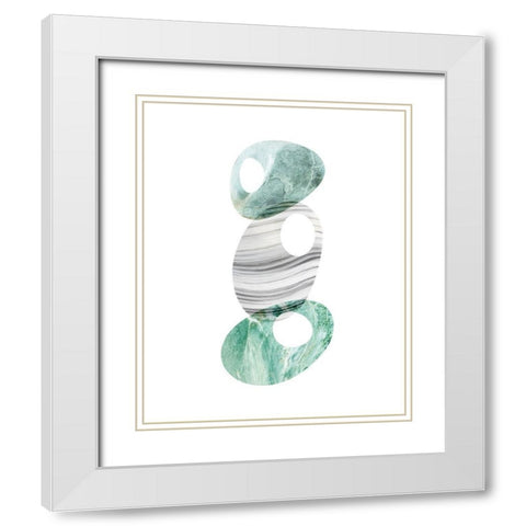 Scandinavian Balance 2 White Modern Wood Framed Art Print with Double Matting by Urban Epiphany