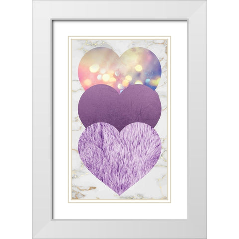 Glam 2 White Modern Wood Framed Art Print with Double Matting by Brown, Victoria