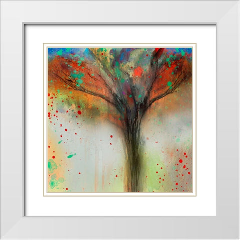 Foggy Morning White Modern Wood Framed Art Print with Double Matting by Brown, Victoria