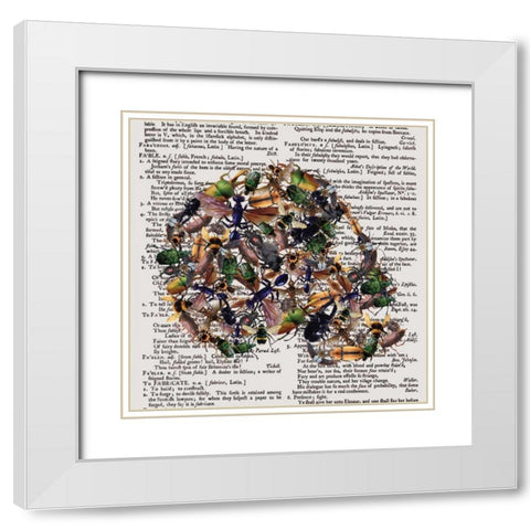 Skull 1.3 White Modern Wood Framed Art Print with Double Matting by Brown, Victoria