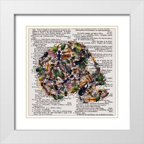 Skull 1.3 White Modern Wood Framed Art Print with Double Matting by Brown, Victoria