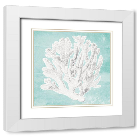 Sand Sea 1 White Modern Wood Framed Art Print with Double Matting by Brown, Victoria