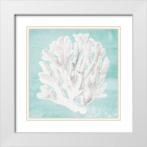 Sand Sea 1 White Modern Wood Framed Art Print with Double Matting by Brown, Victoria