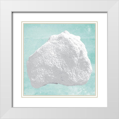 Sand Sea 4 White Modern Wood Framed Art Print with Double Matting by Brown, Victoria