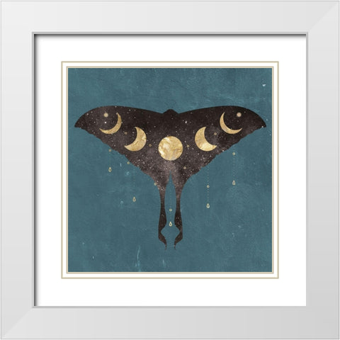 La Luna 1 White Modern Wood Framed Art Print with Double Matting by Brown, Victoria