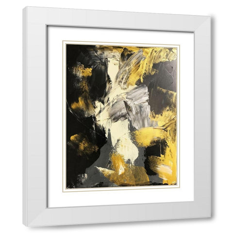 Golden Void White Modern Wood Framed Art Print with Double Matting by Brown, Victoria