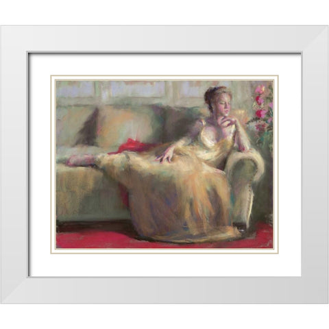 After the Ball II White Modern Wood Framed Art Print with Double Matting by Dyer, Margaret