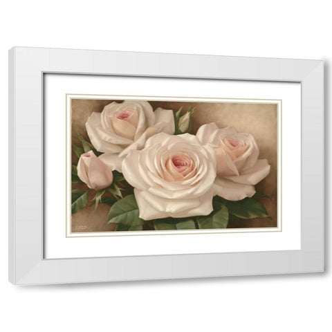 Breathtaking White Modern Wood Framed Art Print with Double Matting by Levashov, Igor
