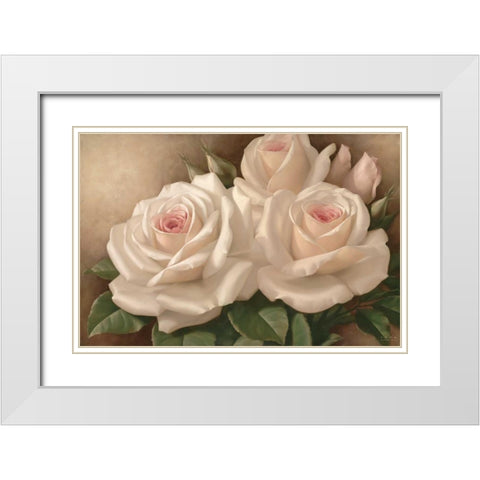 Everlasting White Modern Wood Framed Art Print with Double Matting by Levashov, Igor