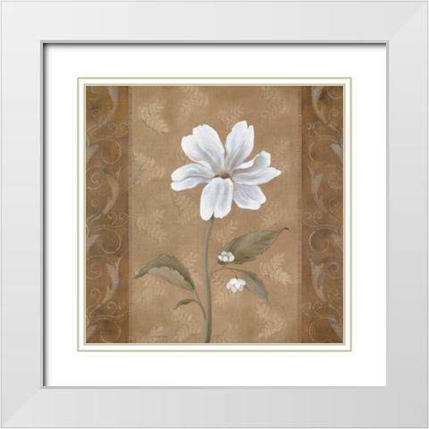 Spring Ahead I White Modern Wood Framed Art Print with Double Matting by Robinson, Carol