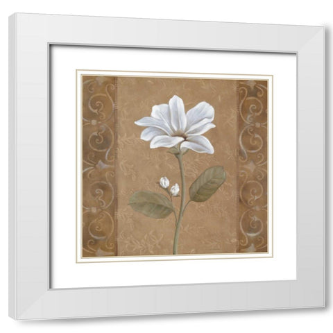 Spring Ahead II White Modern Wood Framed Art Print with Double Matting by Robinson, Carol