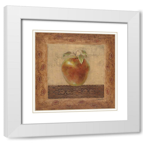 Elegant Edibles II White Modern Wood Framed Art Print with Double Matting by Tava Studios