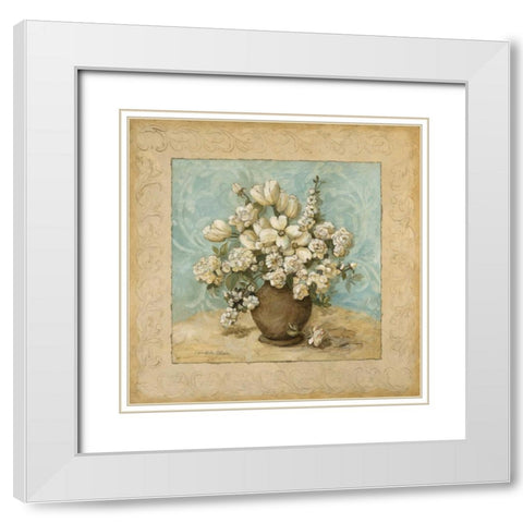 White in the Sky I White Modern Wood Framed Art Print with Double Matting by Olson, Charlene