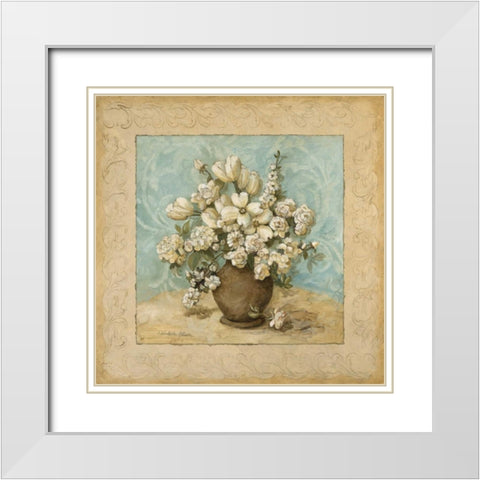 White in the Sky I White Modern Wood Framed Art Print with Double Matting by Olson, Charlene