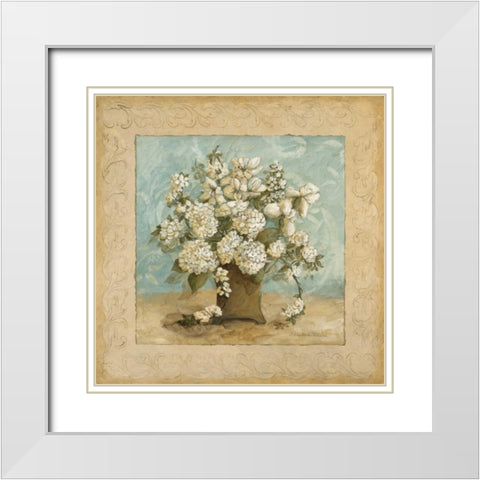 White in the Sky II White Modern Wood Framed Art Print with Double Matting by Olson, Charlene