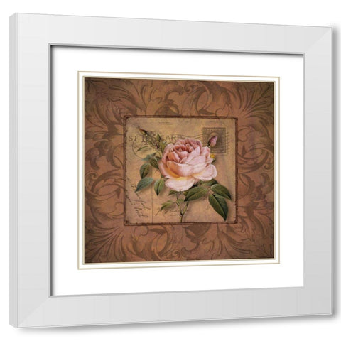 P.S. I Love You White Modern Wood Framed Art Print with Double Matting by Donovan, Kelly