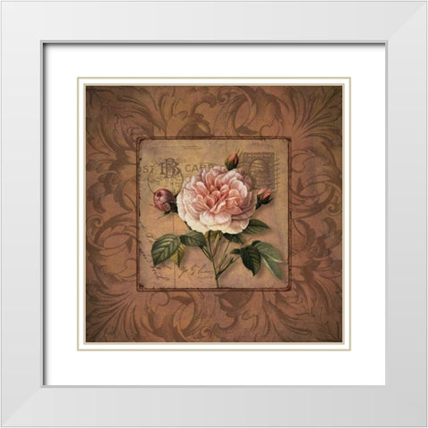 P.S. I Love You Too! White Modern Wood Framed Art Print with Double Matting by Donovan, Kelly