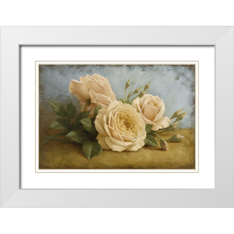 Beauty of Sasha White Modern Wood Framed Art Print with Double Matting by Levashov, Igor