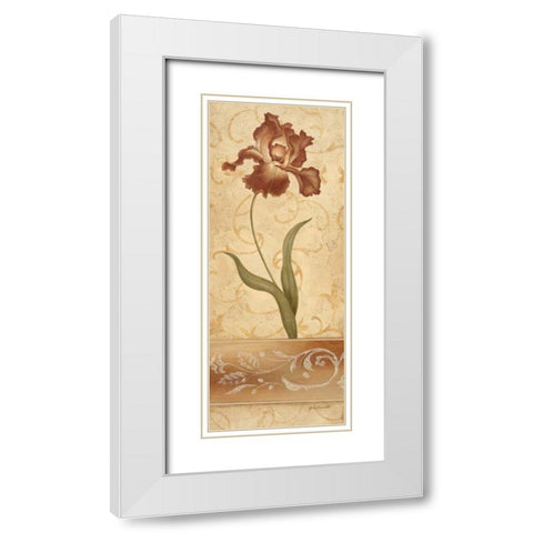 Romantique I White Modern Wood Framed Art Print with Double Matting by Carroll, Jane