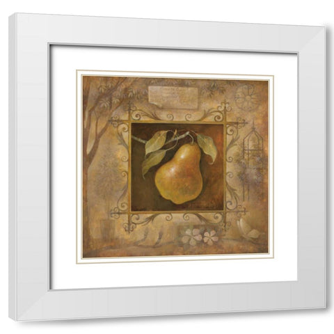 Pera Bella White Modern Wood Framed Art Print with Double Matting by Vollherbst-Lane, Elaine