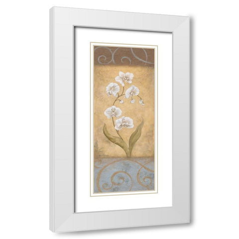 Nouvel Amour I White Modern Wood Framed Art Print with Double Matting by Carroll, Jane