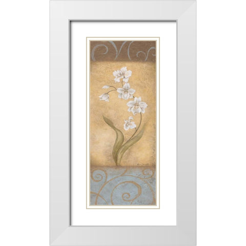 Nouvel Amour II White Modern Wood Framed Art Print with Double Matting by Carroll, Jane