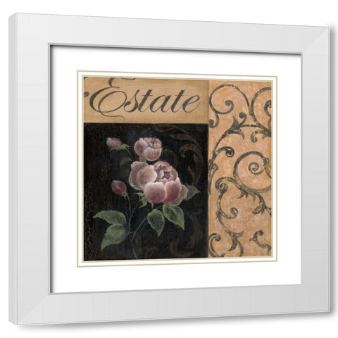Estate White Modern Wood Framed Art Print with Double Matting by Tava Studios