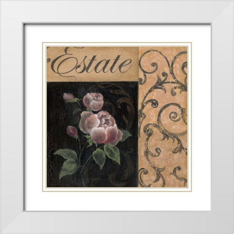 Estate White Modern Wood Framed Art Print with Double Matting by Tava Studios