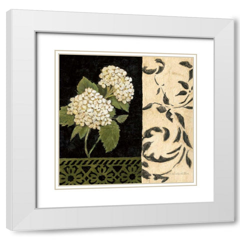 Negro y Blanco Simplicidad II White Modern Wood Framed Art Print with Double Matting by Olson, Charlene