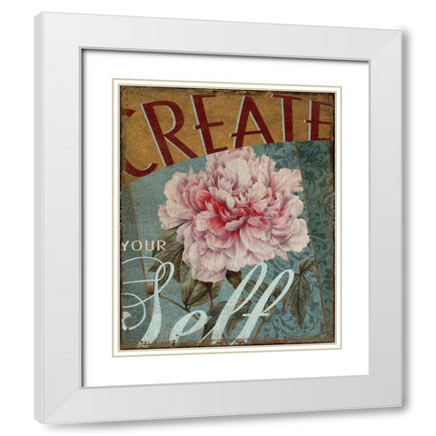 Create Yourself White Modern Wood Framed Art Print with Double Matting by Donovan, Kelly