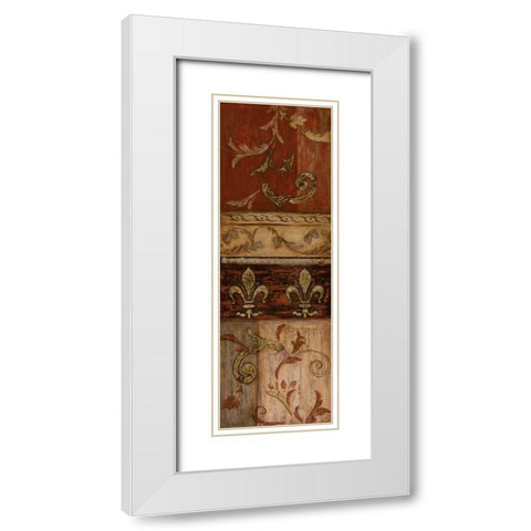 Weathered Door I White Modern Wood Framed Art Print with Double Matting by Tava Studios