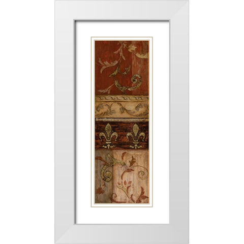 Weathered Door I White Modern Wood Framed Art Print with Double Matting by Tava Studios