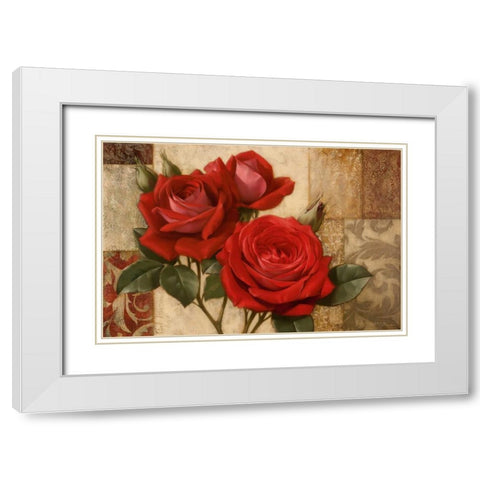 Summers Gift I White Modern Wood Framed Art Print with Double Matting by Levashov, Igor