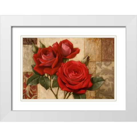 Summers Gift I White Modern Wood Framed Art Print with Double Matting by Levashov, Igor