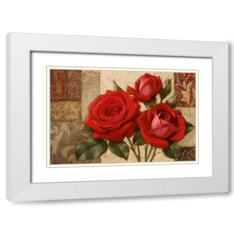 Summerss Gift II White Modern Wood Framed Art Print with Double Matting by Levashov, Igor