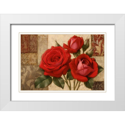 Summerss Gift II White Modern Wood Framed Art Print with Double Matting by Levashov, Igor