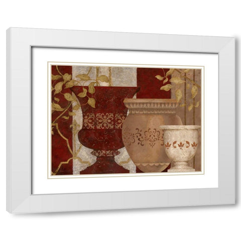 San Pietro - Detail II White Modern Wood Framed Art Print with Double Matting by Carroll, Jane